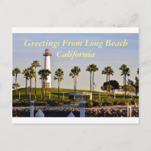 Greetings from Long Beach California Postcard