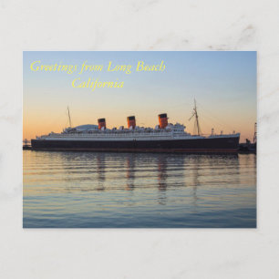 Greetings From Long Beach California Postcard