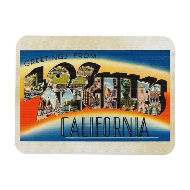 Greetings from Los Angeles California  Magnet (Horizontal)