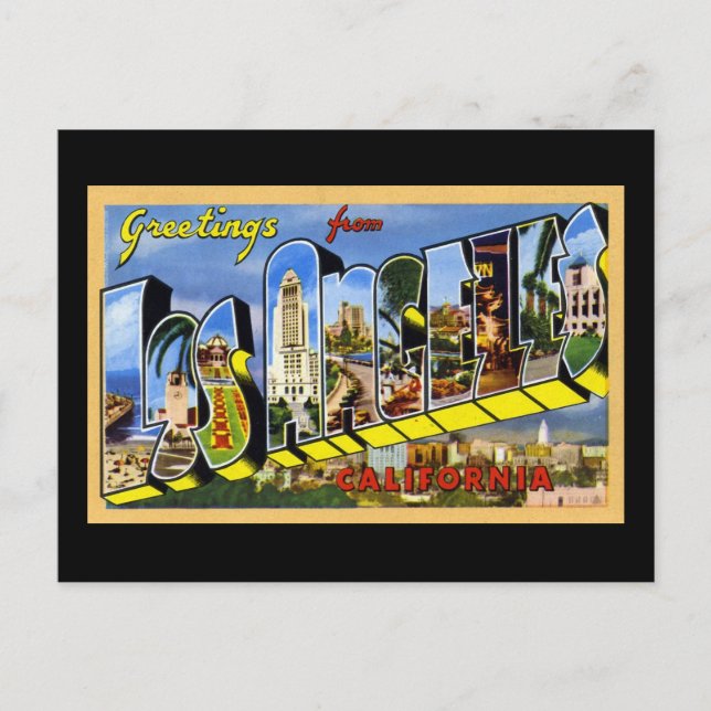 Greetings from Los Angeles California Postcard (Front)