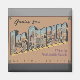 Greetings From Los Angeles, Vintage Magnet