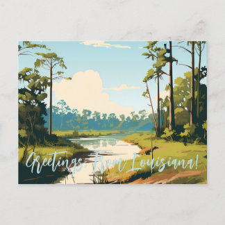 Greetings, From Louisiana | Bayou Postcard