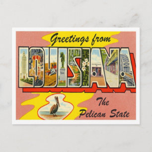 Greetings From Louisiana Postcard