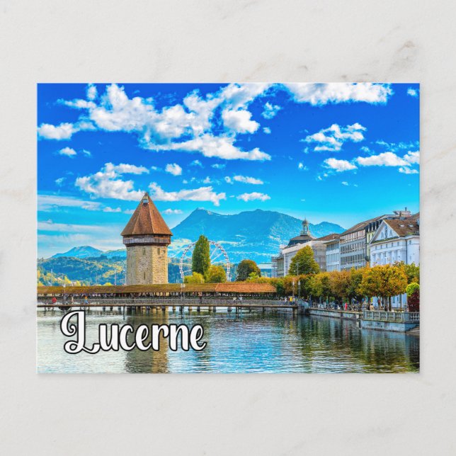 Greetings From Lucerne, Switzerland Postcard (Front)