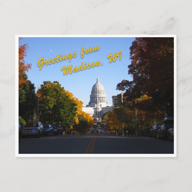 Greetings from Madison, WI Postcard (Front)