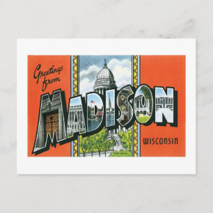 Greetings from Madison, Wisconsin! Postcard