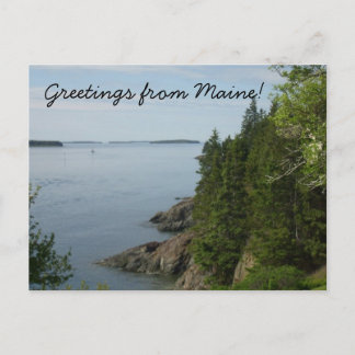 Greetings from Maine Postcard