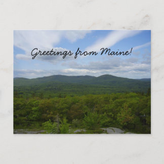 Greetings from Maine Postcard