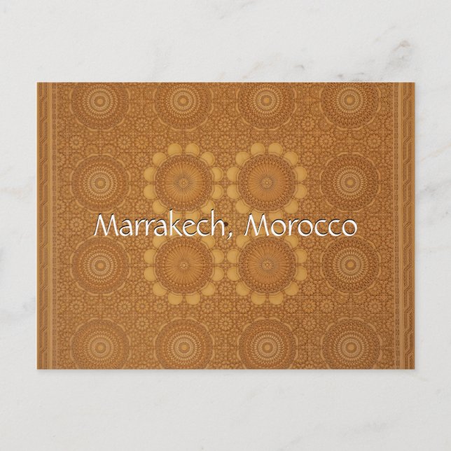 Greetings from Marrakech Morocco Postcard (Front)