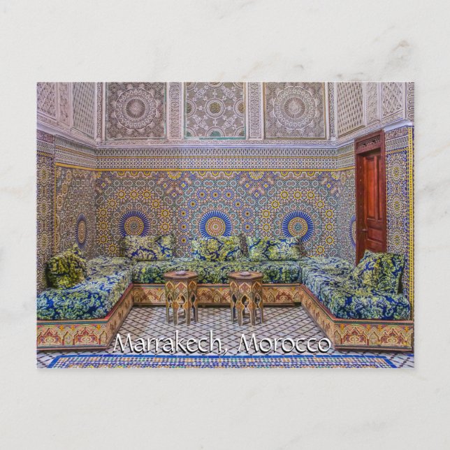 Greetings from Marrakech Morocco Postcard (Front)