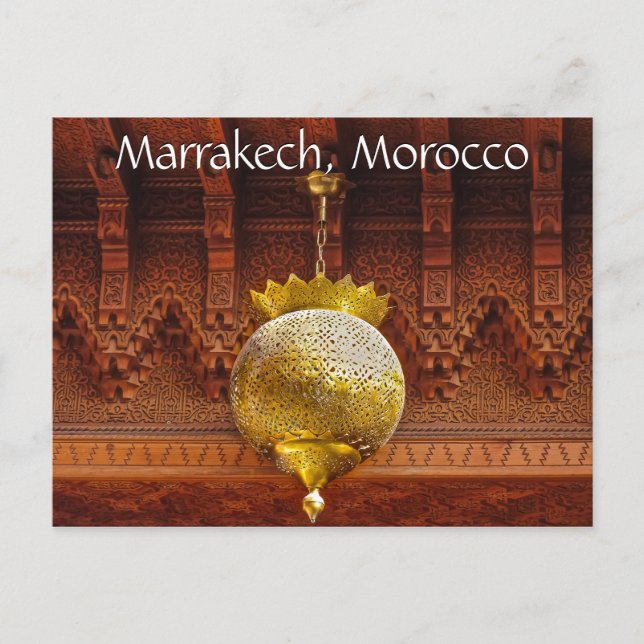 Greetings from Marrakech Morocco Postcard (Front)