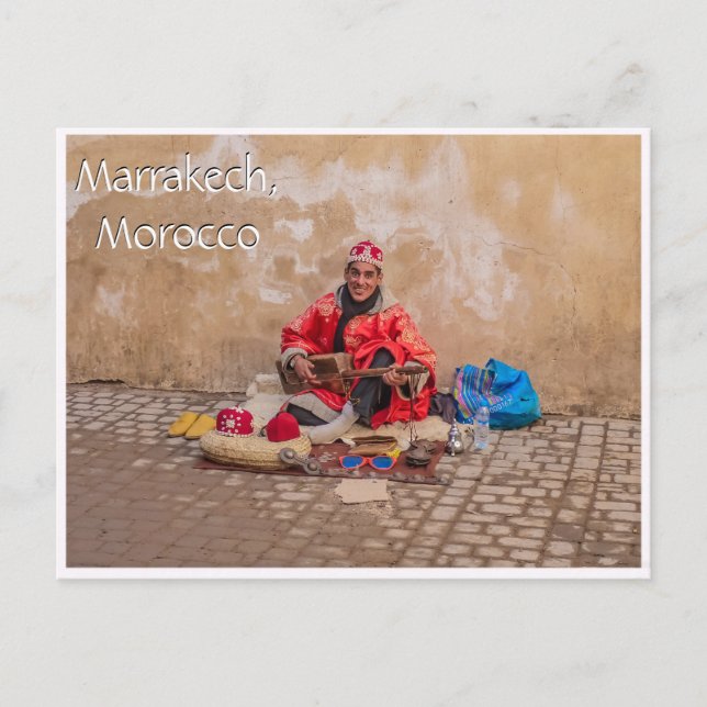 Greetings from Marrakech Morocco Postcard (Front)