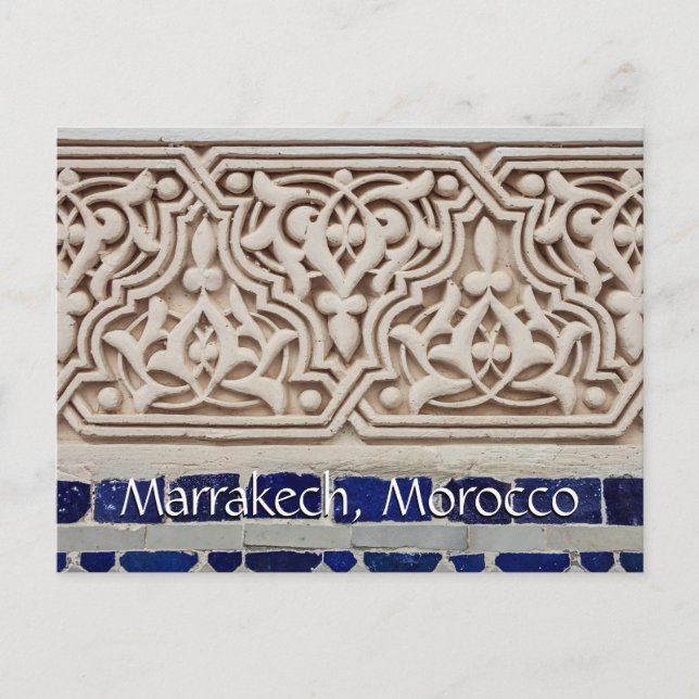 Greetings from Marrakech Morocco Postcard (Front)