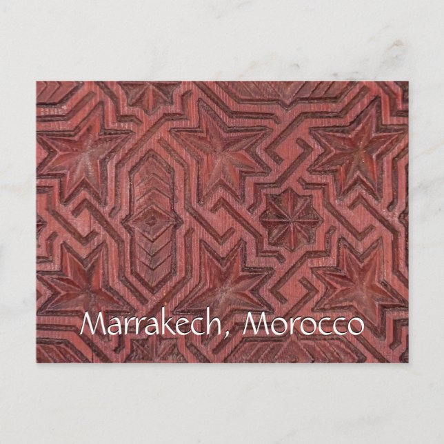 Greetings from Marrakech Morocco Postcard (Front)