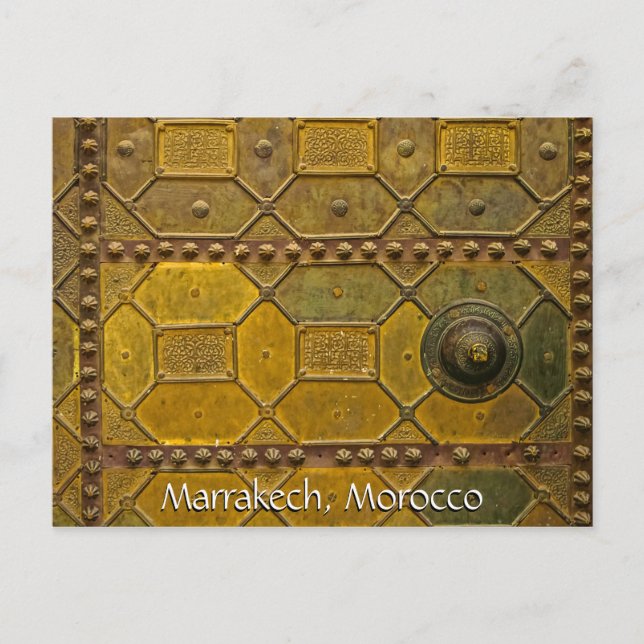 Greetings from Marrakech Morocco Postcard (Front)