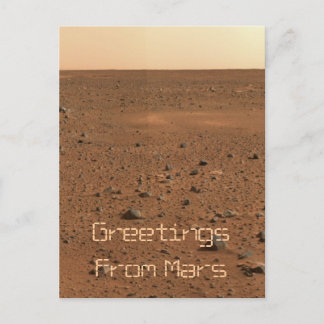Greetings From Mars Postcard