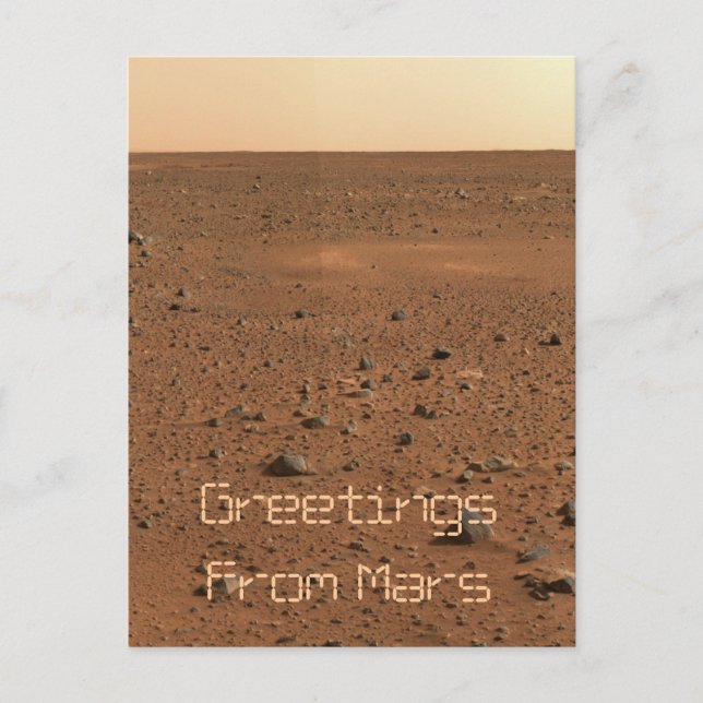 Greetings From Mars Postcard (Front)