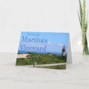 Greetings from Martha's Vineyard Greeting Card