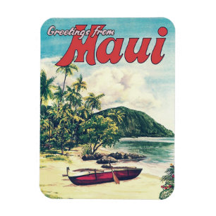 Greetings From Maui, Hawaii Magnet
