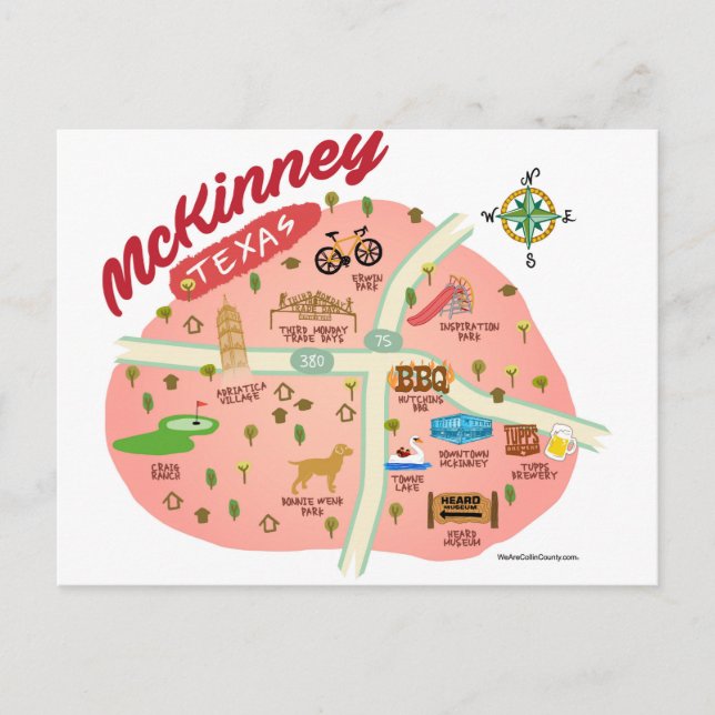 Greetings from McKinney Postcard (Front)