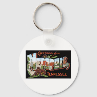 Greetings from Memphis, Tennessee Key Ring
