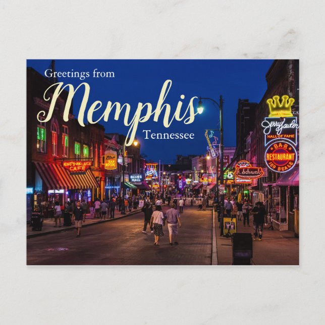 Greetings from Memphis Tennessee Postcard   (Front)
