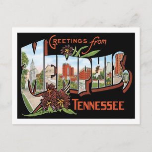 Greetings From Memphis Tennessee US City Postcard