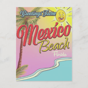 Greetings From Mexico Beach Florida Postcard