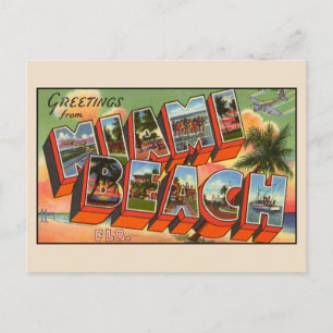 Greetings from Miami Beach Florida Postcard