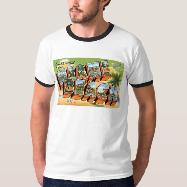 Greetings from Miami Beach, Florida! T-Shirt (Front)