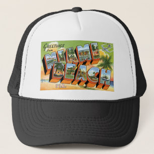 Greetings from Miami Beach, Florida! Trucker Hat