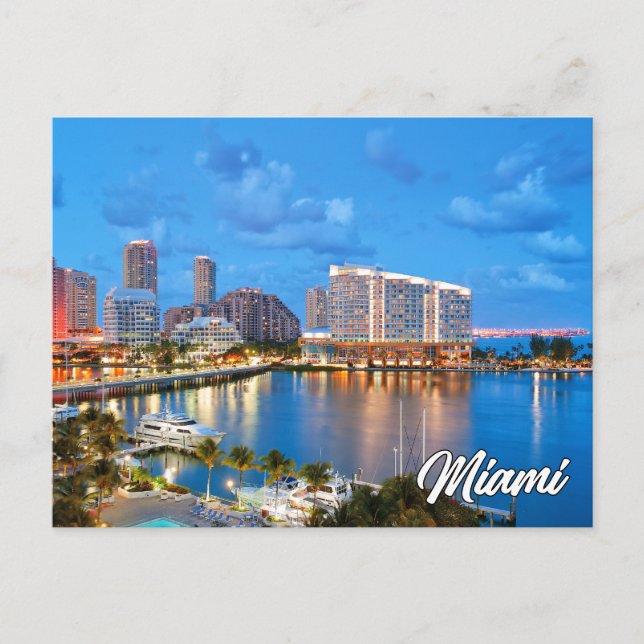 Greetings From Miami, Florida, USA Postcard (Front)