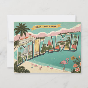 Greetings from Miami Postcard