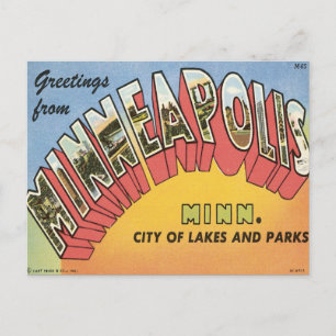 Greetings From Minneapolis Postcard