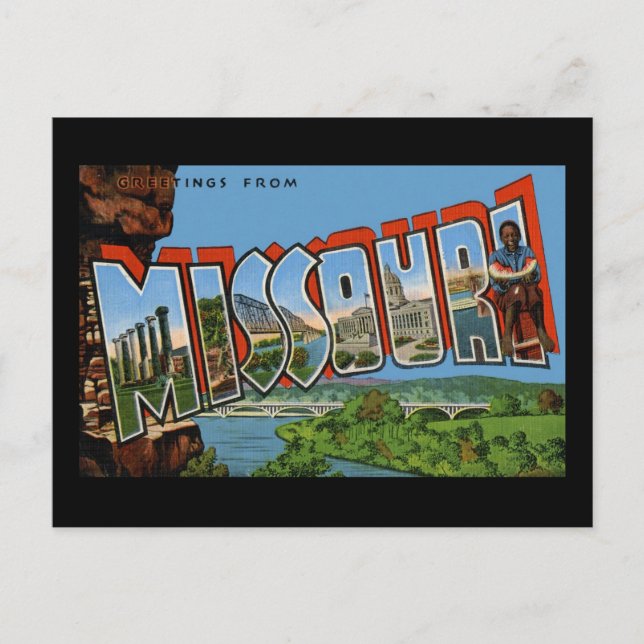 Greetings from Missouri Postcard (Front)