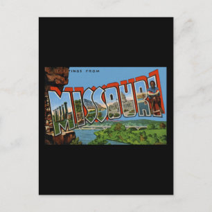 Greetings from Missouri Postcard