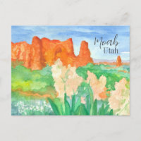 Greetings from Moab Utah Red Rock Desert Flowers 