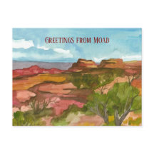 Greetings from Moab Utah Red Rock Southwest Desert