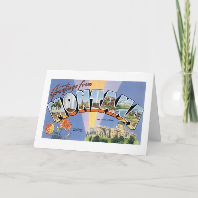 Greetings from Montana! Card (Front)