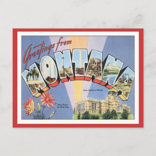 Greetings From Montana Postcard