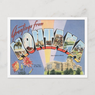 Greetings From Montana Postcard