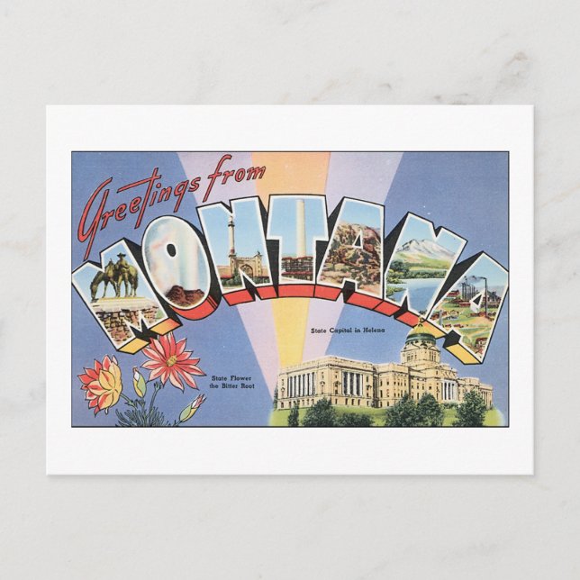Greetings from Montana Postcard (Front)