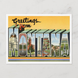 Greetings From Montana Postcard