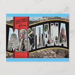 Greetings from Montana Travel Postcard