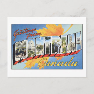 Greetings From Montreal, Canada Postcard
