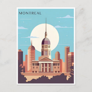 Greetings from Montreal, Canada Vintage Travel Postcard