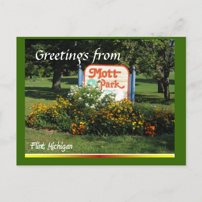Greetings from Mott Mark Postcard (Front)