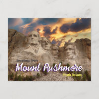 Greetings from Mount Rushmore South Dakota
