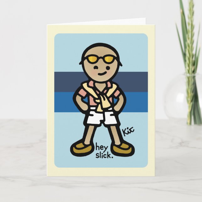 greetings from my private island. card (Front)