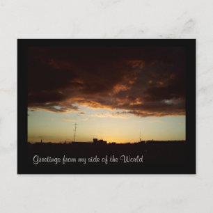 Greetings from my side of the World Postcard